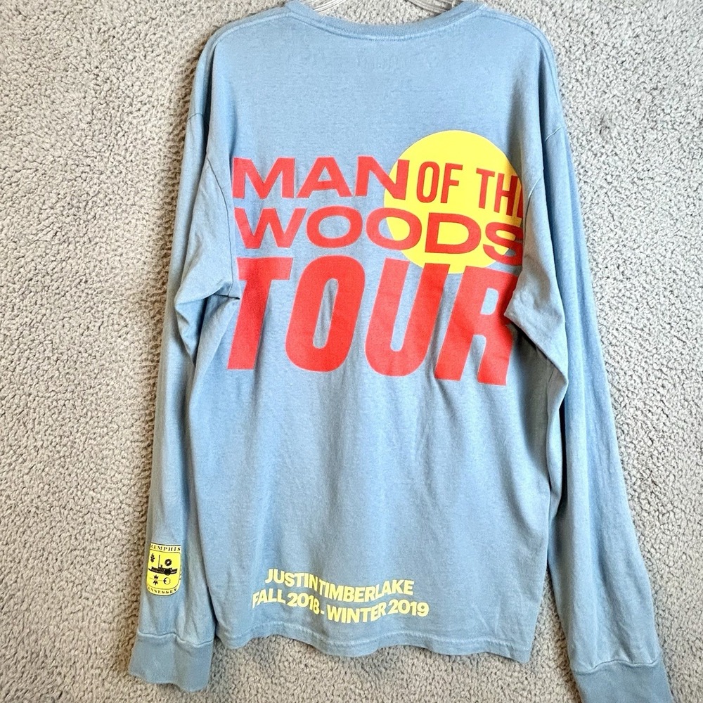 Justin Timberlake 2018-2019 Tour Merch Long Sleeve T-Shirt Size Large Boy Band